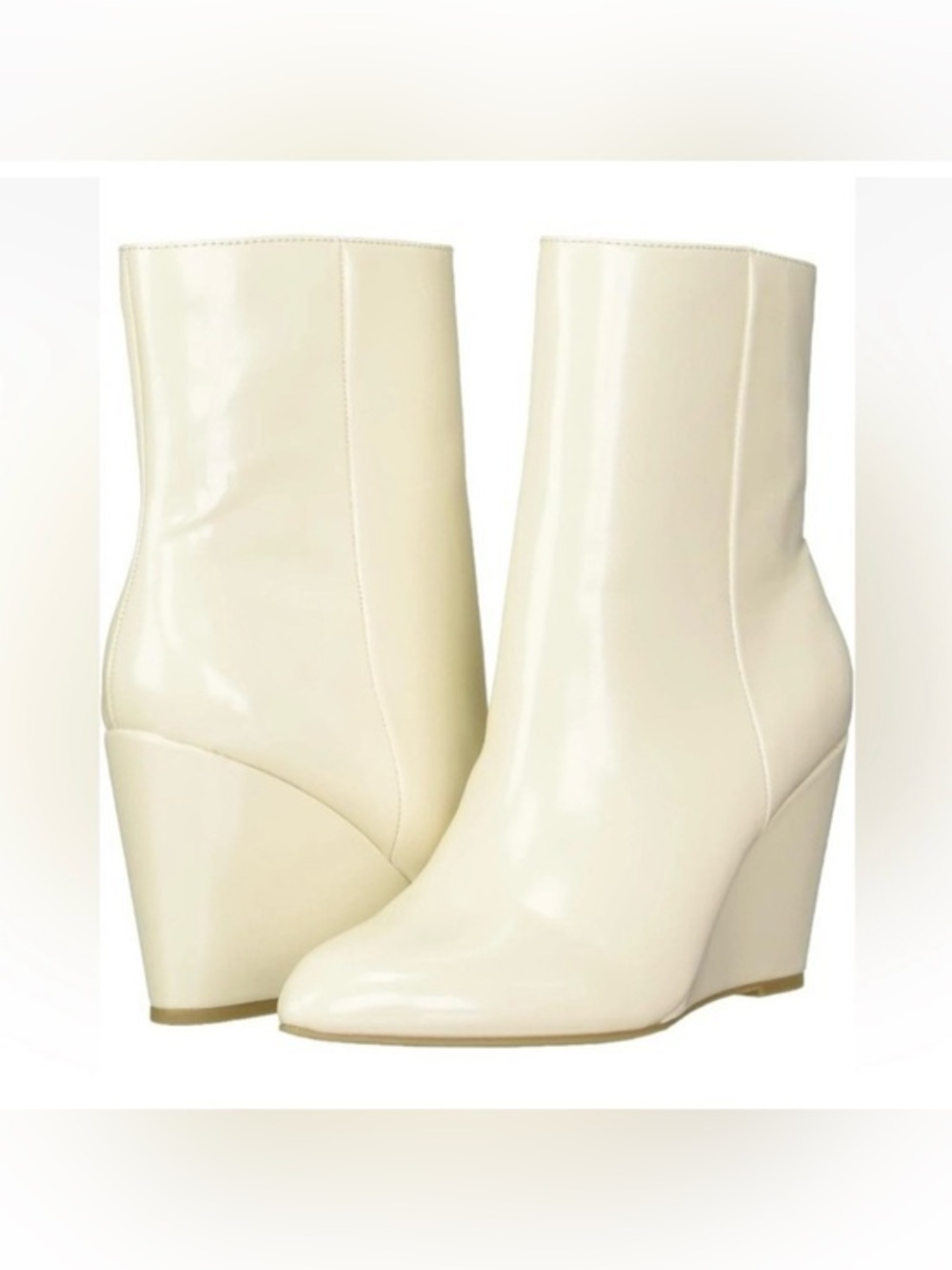 Dolce Vita Ivory Wedge Ankle Boots
